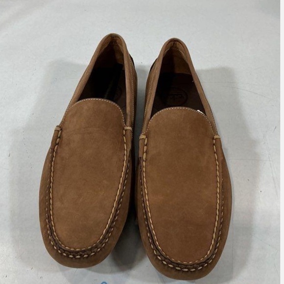 Men's Peter Millar Brown Leather Venetian Driving Slip On Loafers Size 9.5M
